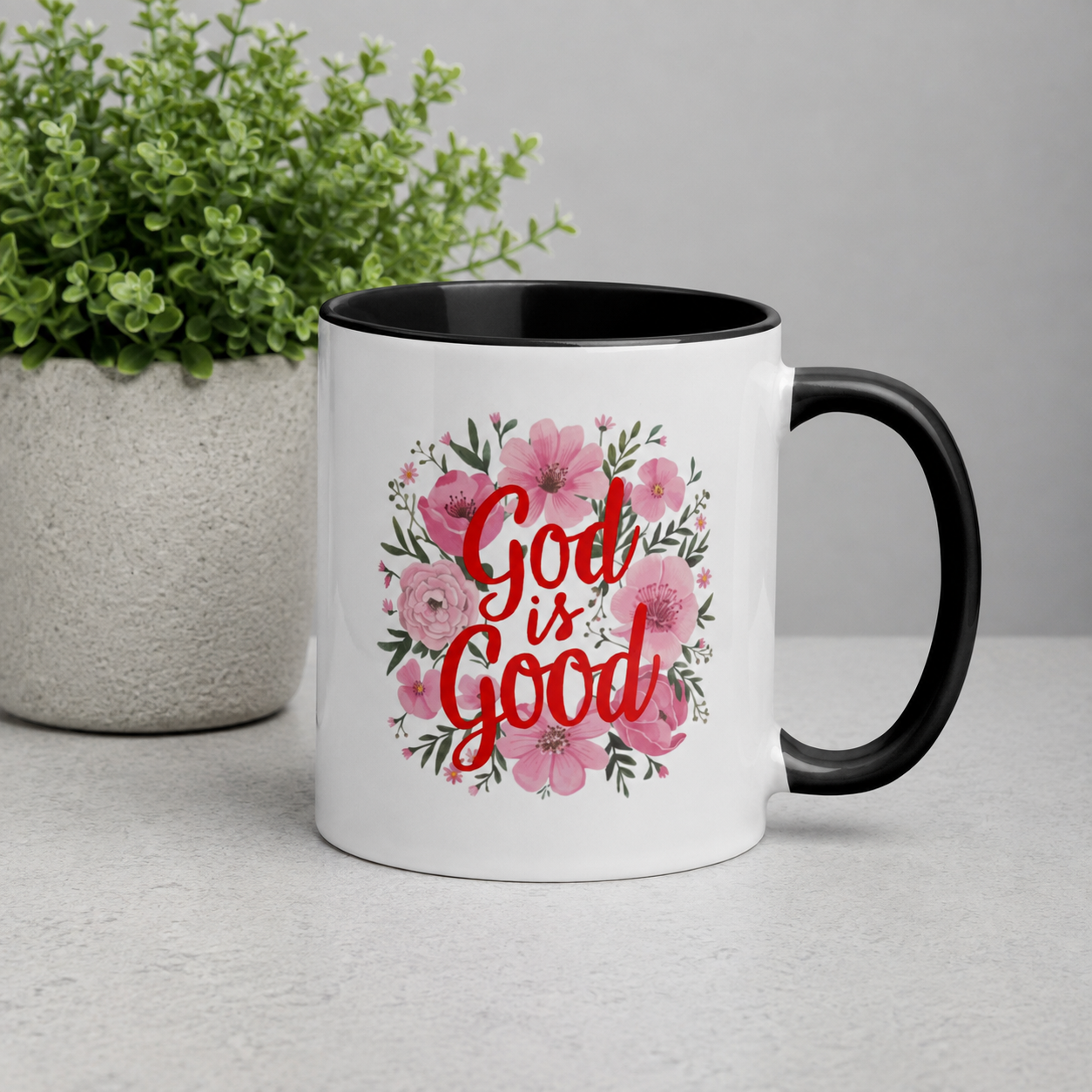 God Is Good Christian Two Color Ceramic Mug