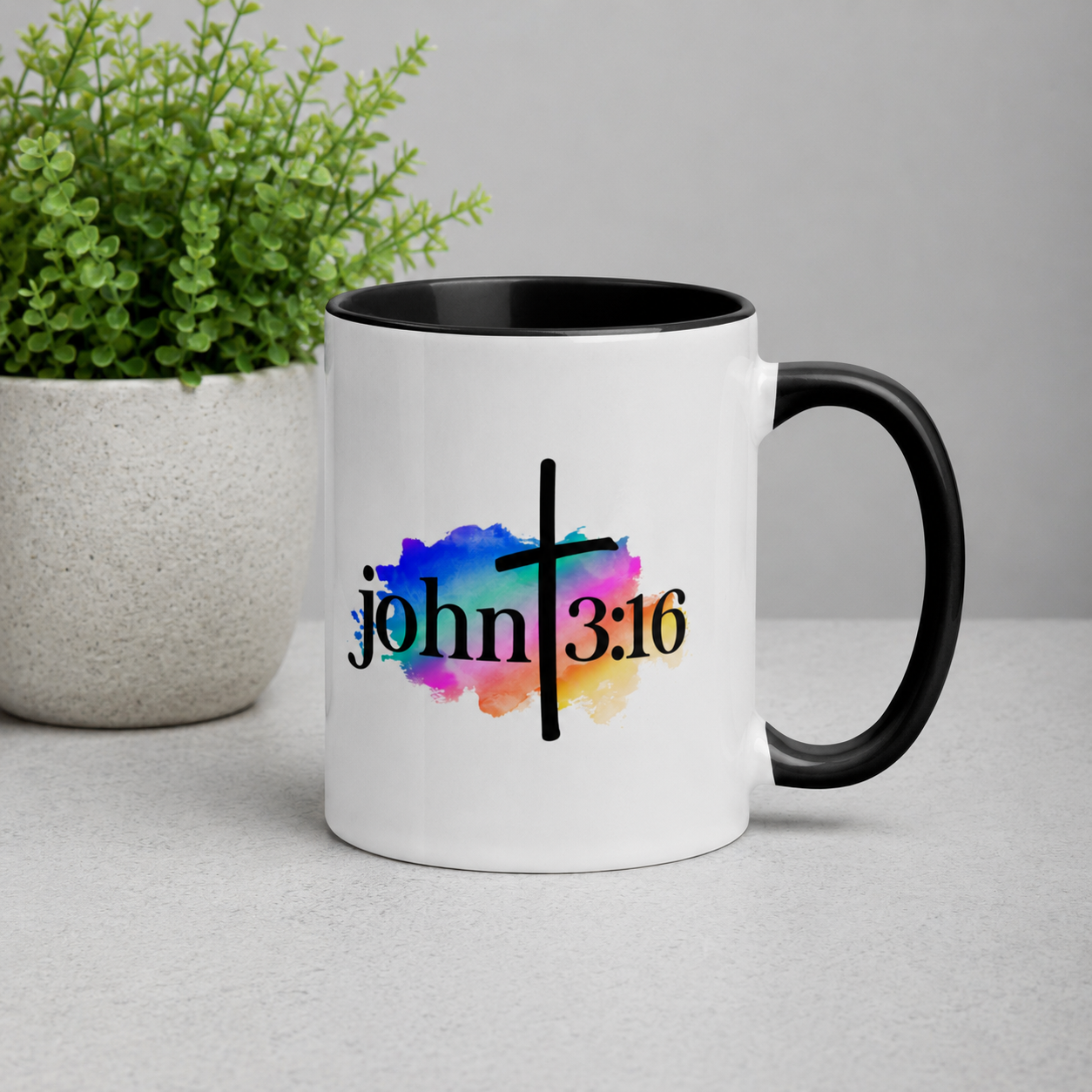 John 3:16 Bible Quote Ceramic Mug