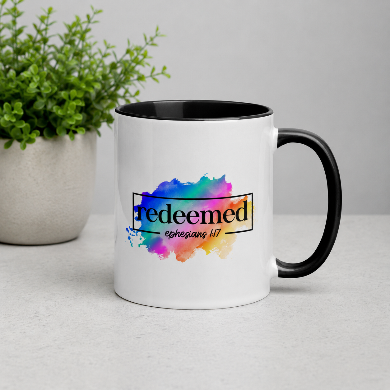 Redeemed Ephesians 1:17 Bible Quote Ceramic Mug