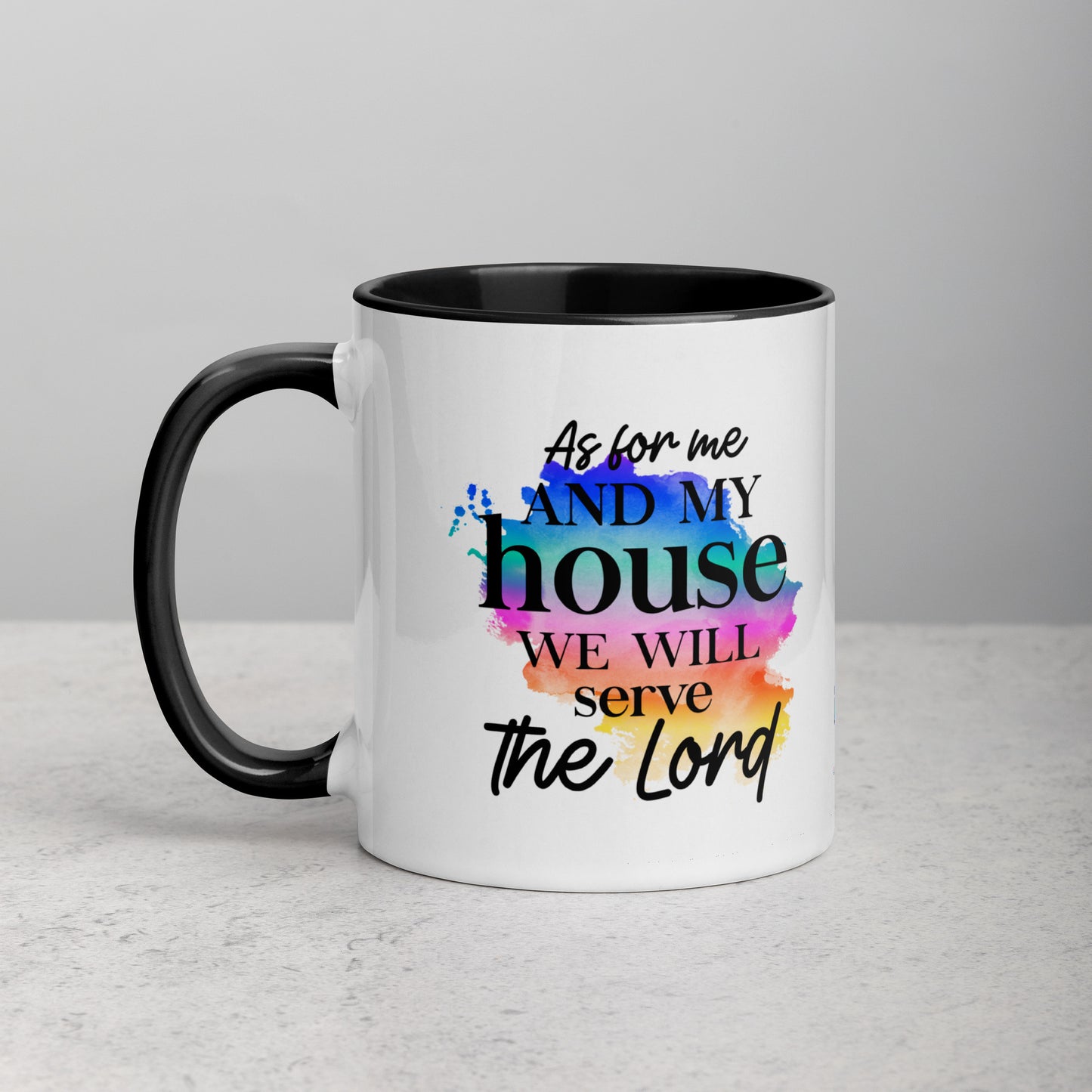 We Will Serve the Lord Bible Quote Ceramic Mug