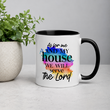 We Will Serve the Lord Bible Quote Ceramic Mug