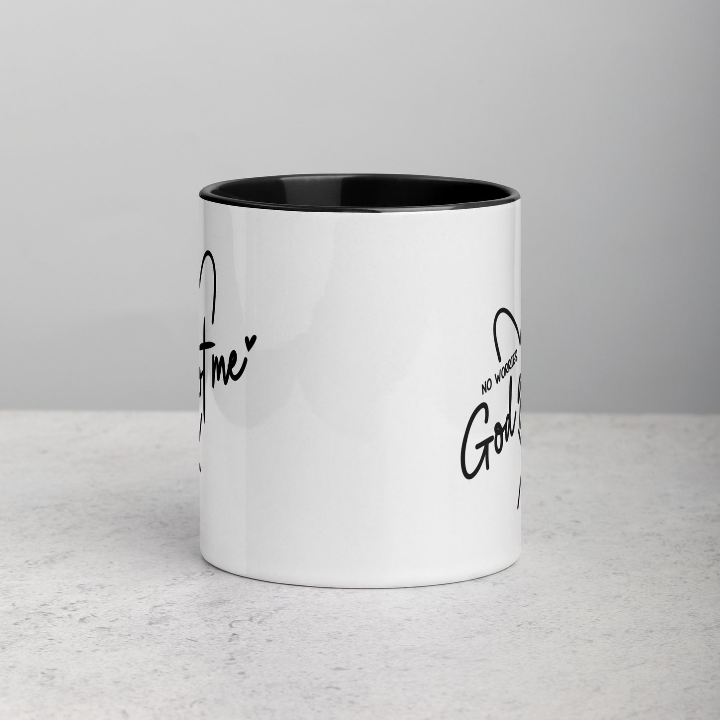 God Got Me 11oz Ceramic Christian Quote Two-Tone Mug