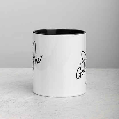 God Got Me 11oz Ceramic Christian Quote Two-Tone Mug