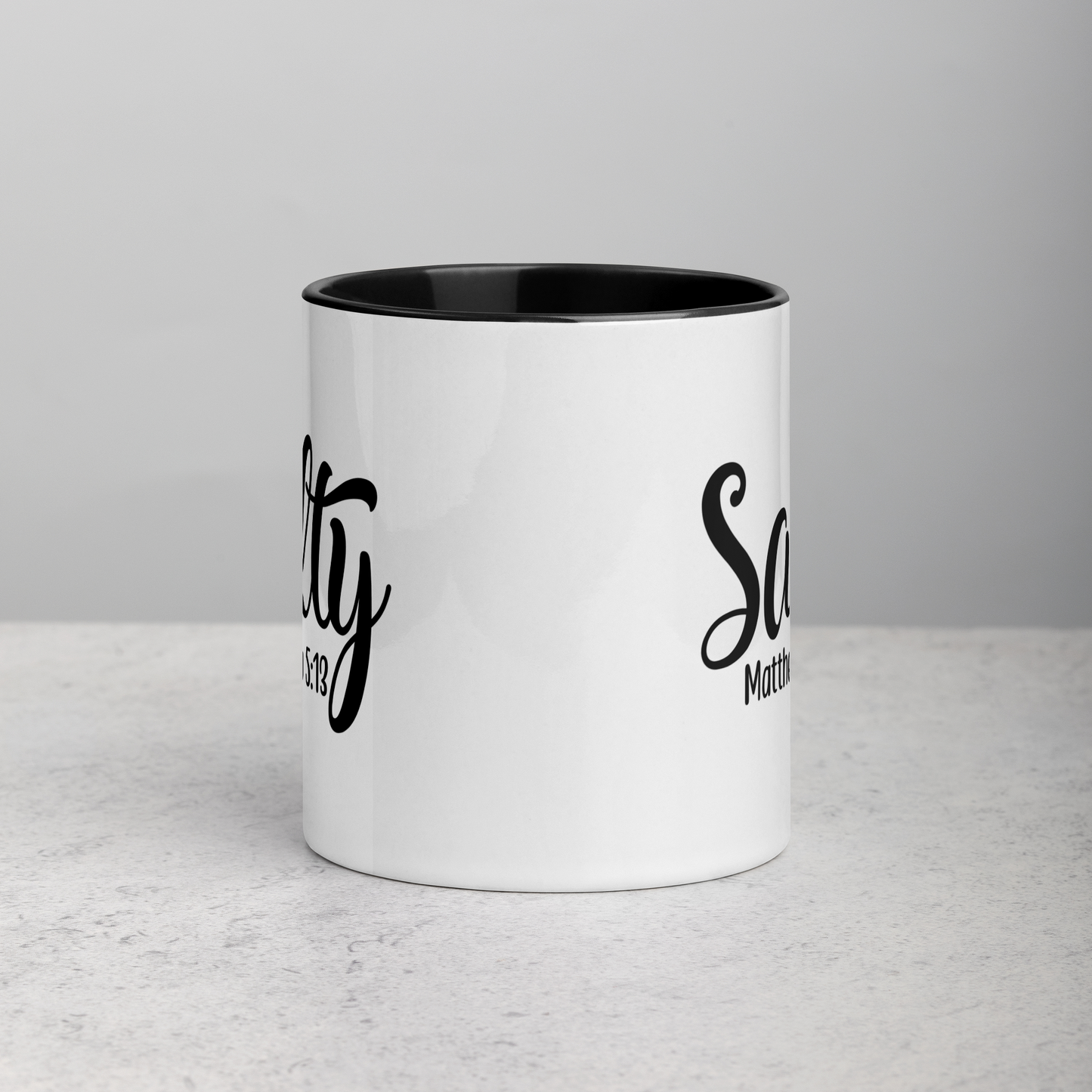 Salty Matthew 5:13 11oz Ceramic Bible Verse Two-Tone Mug
