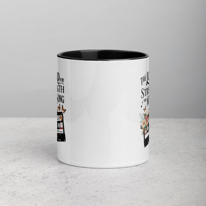 The Lord Is My Strength Bible Quote Ceramic Mug