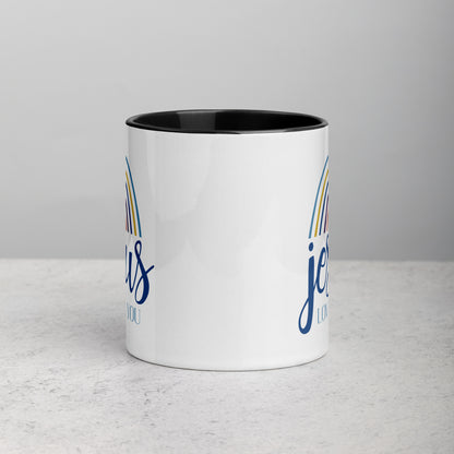 Jesus Loves You Bible Quote Two Color Ceramic Mug