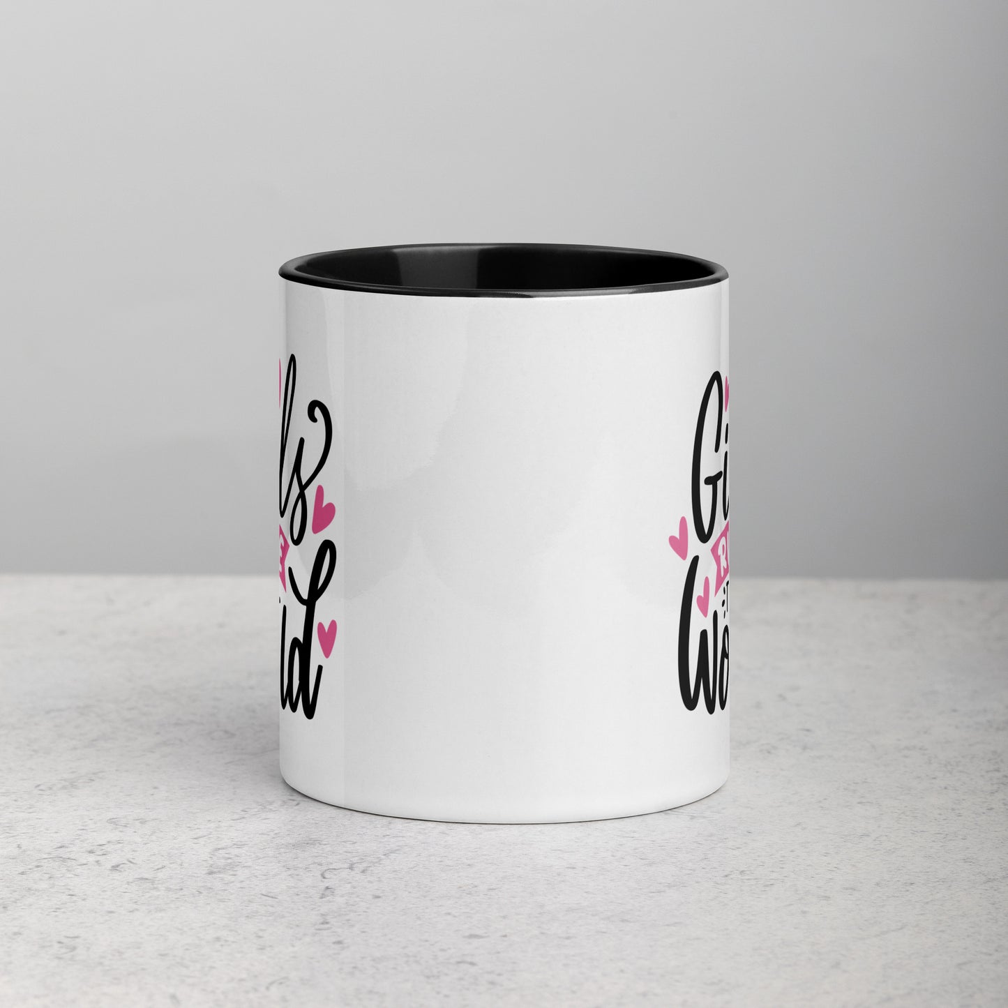 Girls Rule The World Girl Boss Colored Ceramic Mug