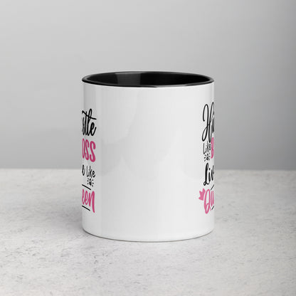 Hustle Like A Boss Colored Ceramic Mug