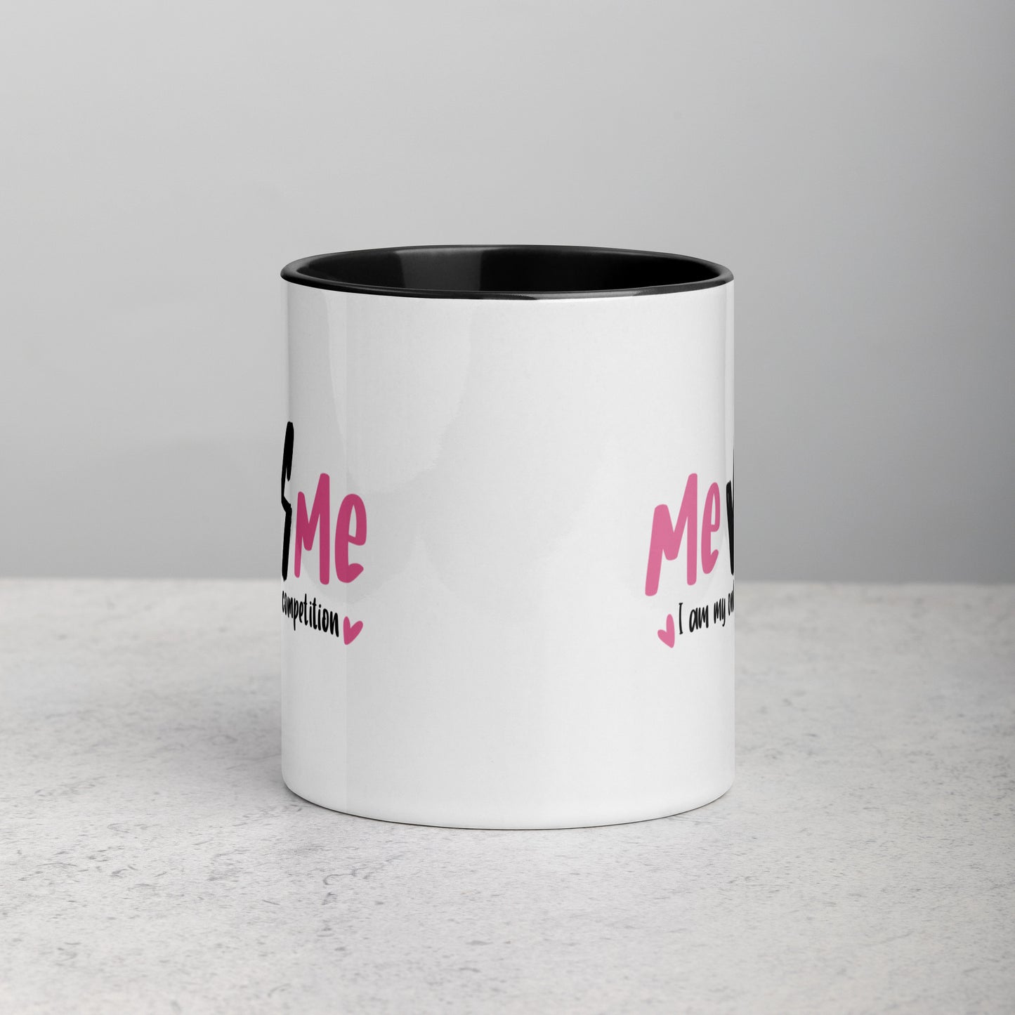 Me vs Me: I Am My Only Competition Girl Boss Ceramic Mug