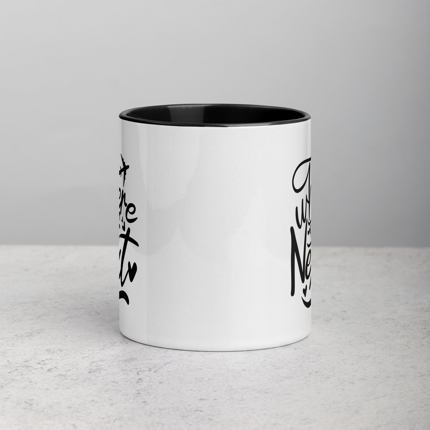 Where to Next Travel Quote Ceramic Mug