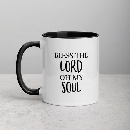 Bless The Lord Oh My Soul 11oz Ceramic Christian Quote Two-Tone Mug