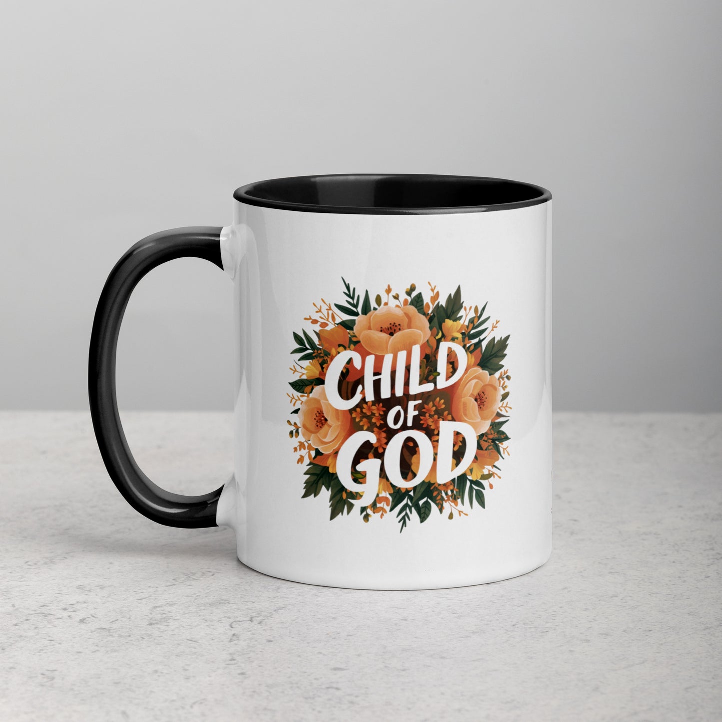 Child of God Bible Quote Two Color Ceramic Mug