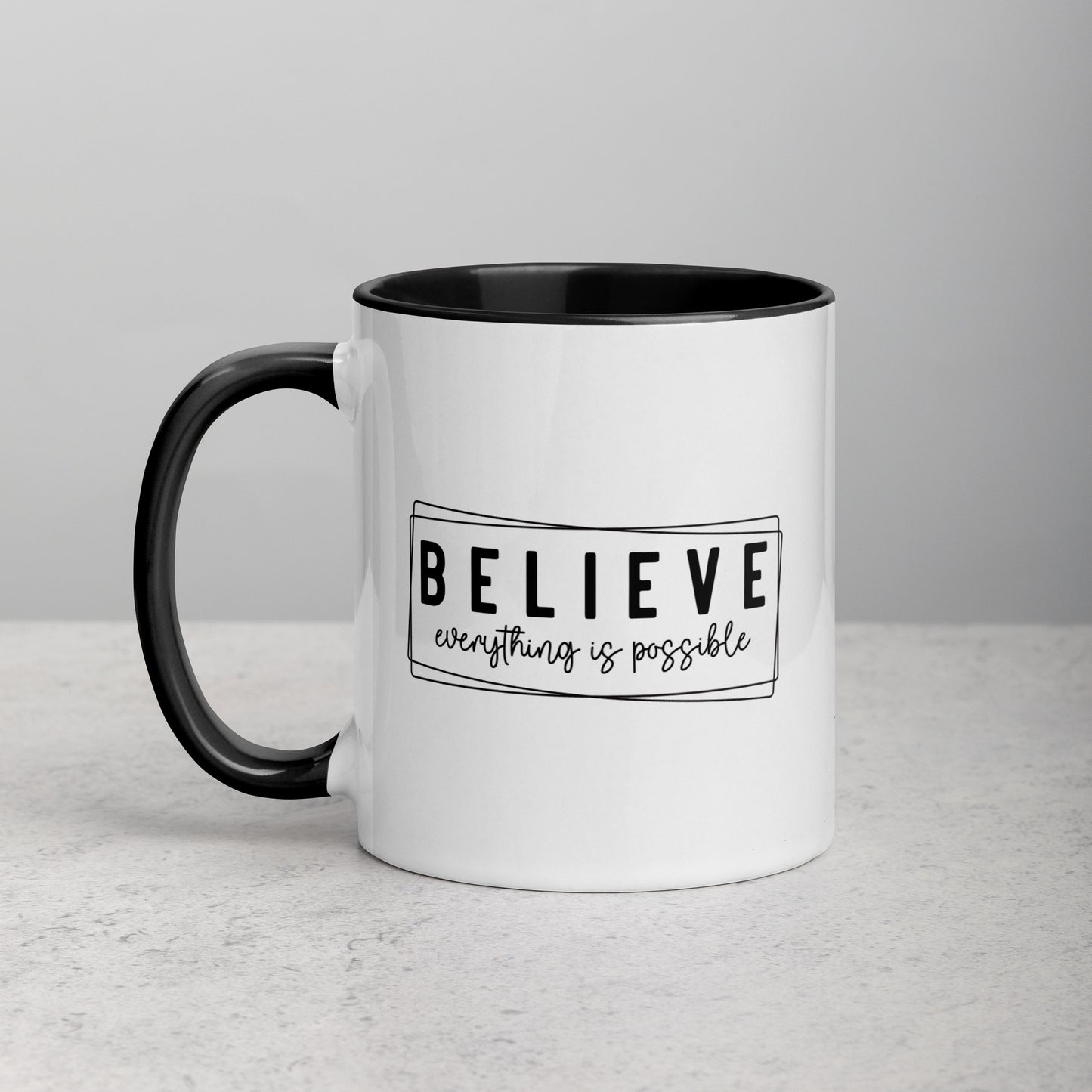 Believe Everything Is Possible Girl Boss Ceramic Mug