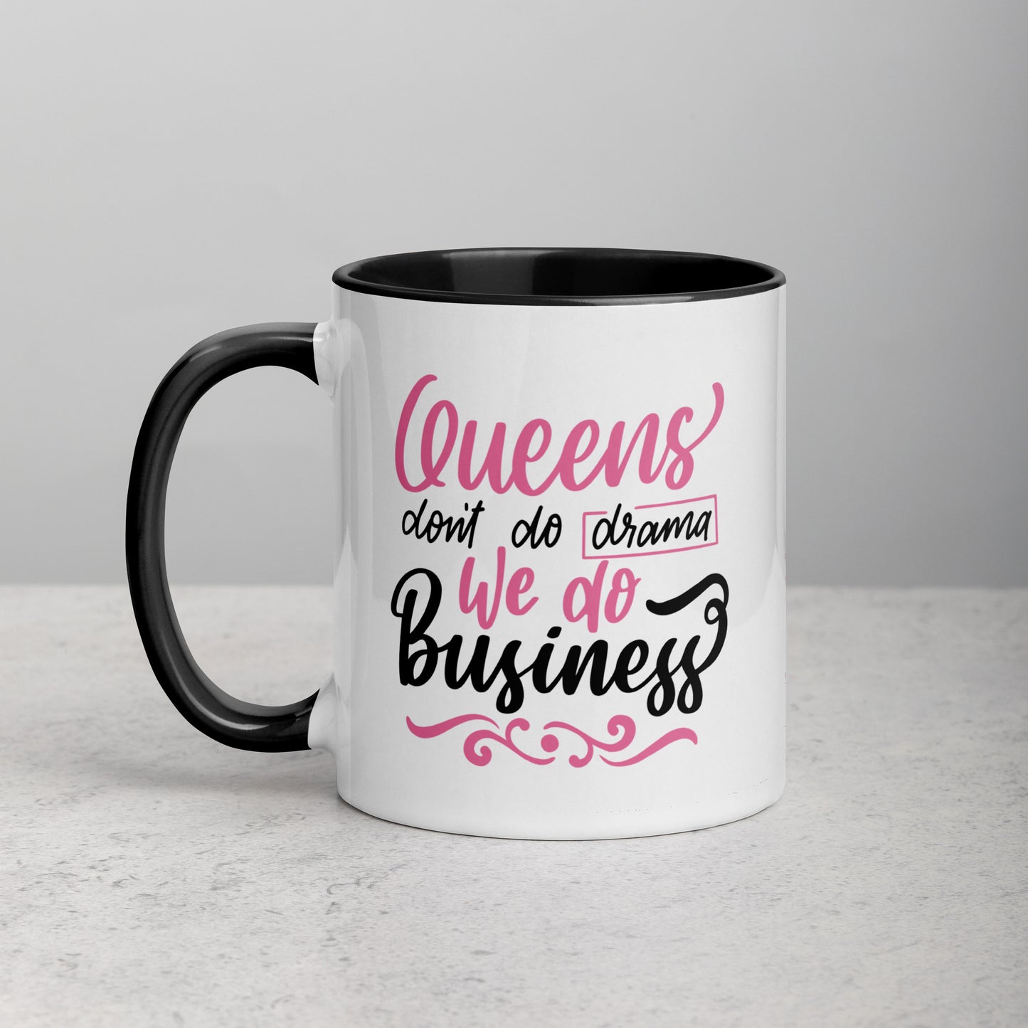 Queens Do Business Girl Boss Two Color Ceramic Mug