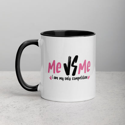 Me vs Me: I Am My Only Competition Girl Boss Ceramic Mug
