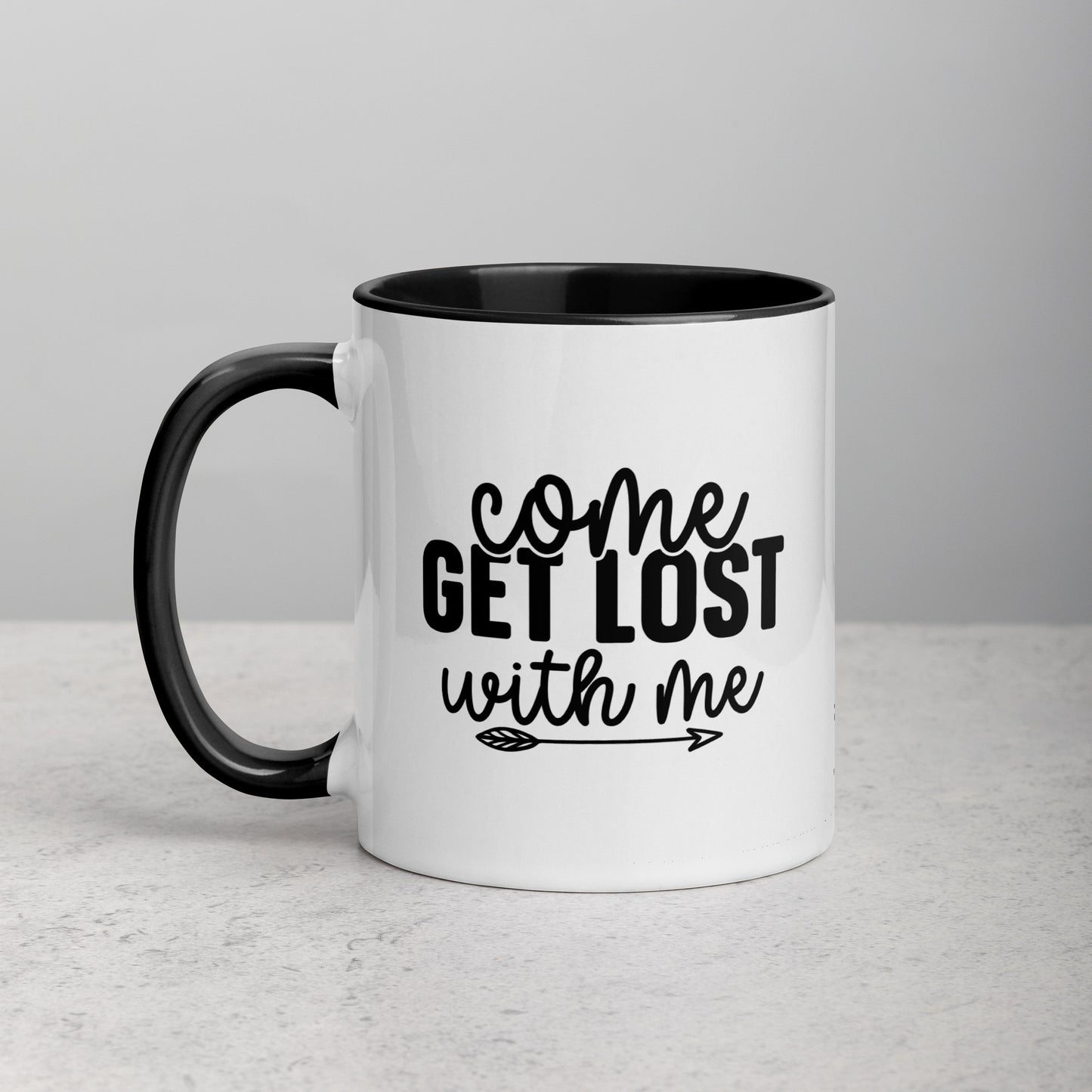 Come Get Lost With Me Travel Quote Ceramic Mug
