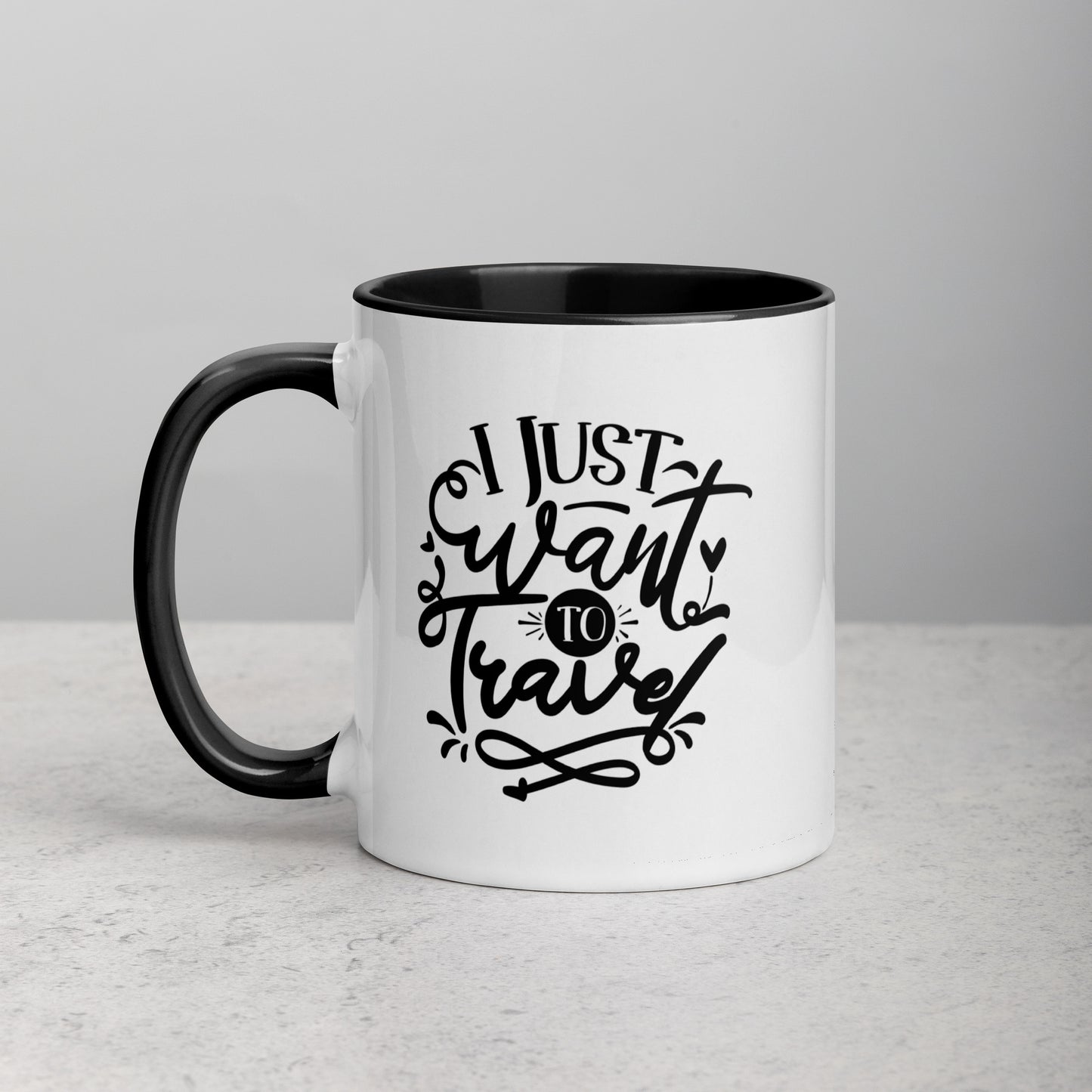 I Just Want To Travel Adventure Quote Ceramic Mug