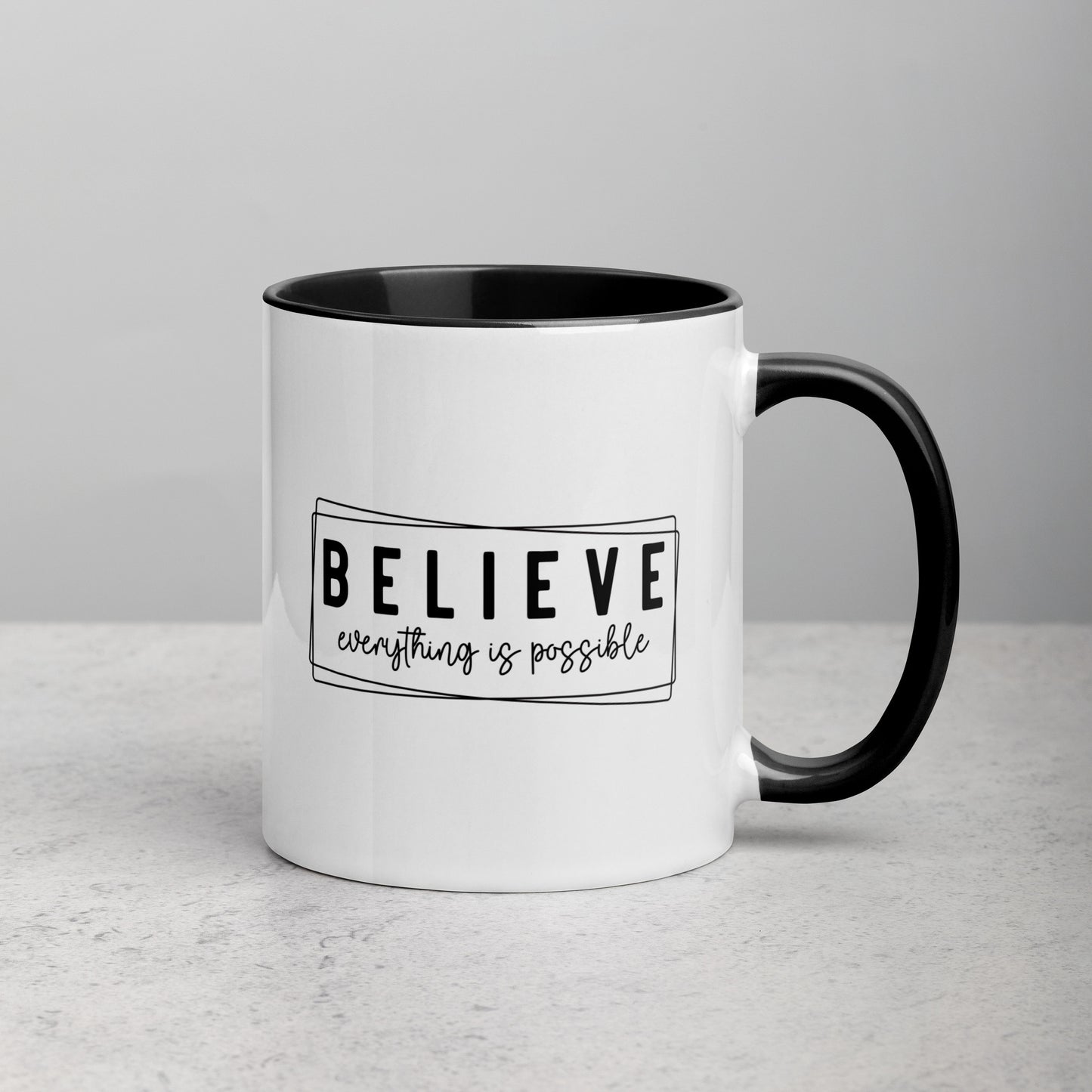 Believe Everything Is Possible Girl Boss Ceramic Mug