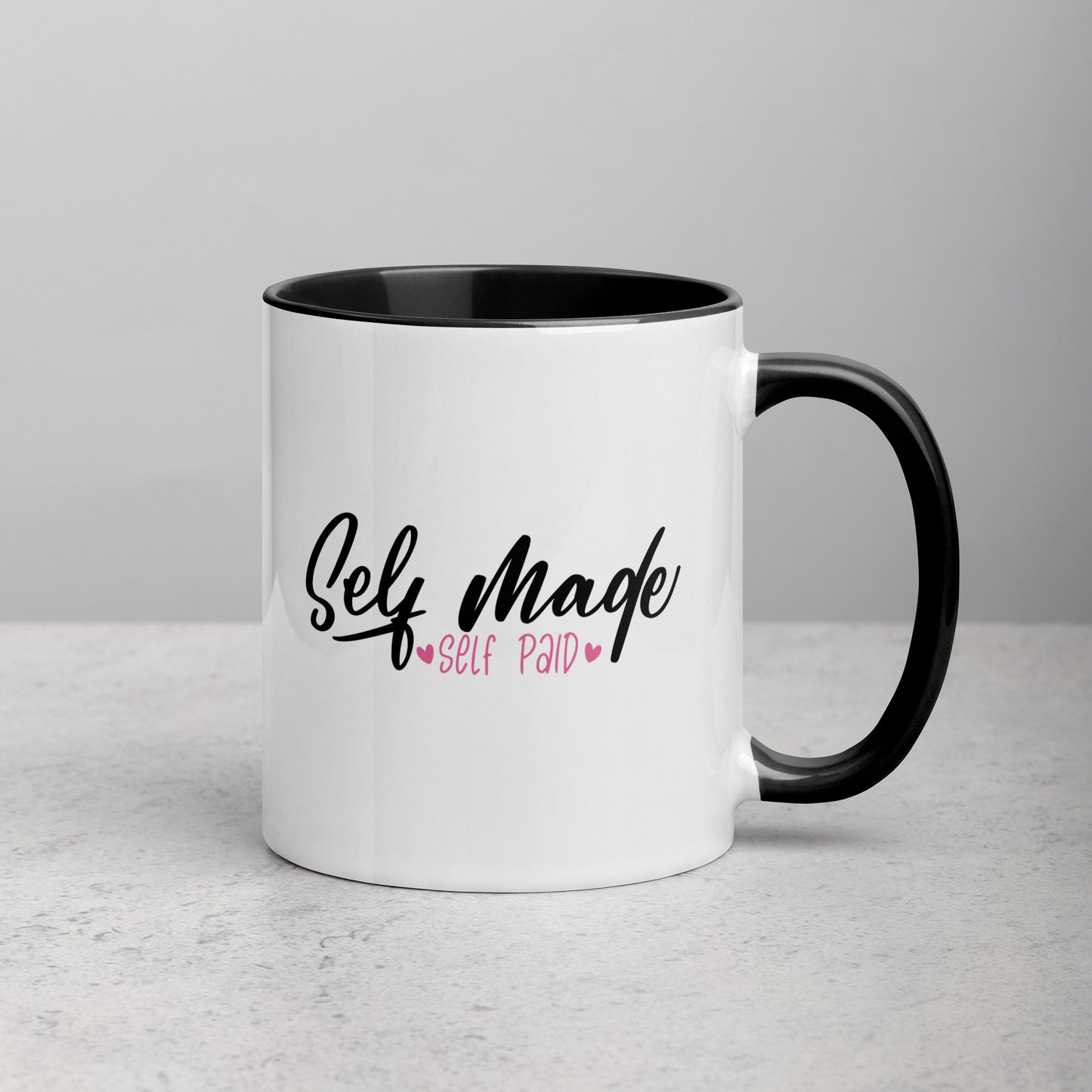 Self Made Self Paid Girl Boss Two Color Ceramic Mug