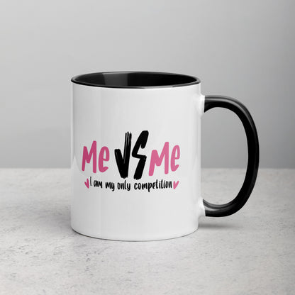 Me vs Me: I Am My Only Competition Girl Boss Ceramic Mug